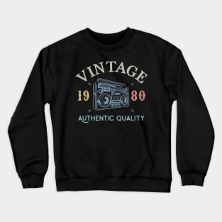 39 Years Old 1980 Vintage 39th Birthday Anniversary Gift Crewneck Sweatshirt